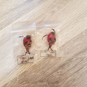Tiki Shrinky Dinks pins